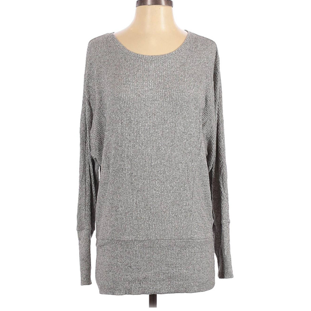 Express Gray Dolman Tunic Sweater